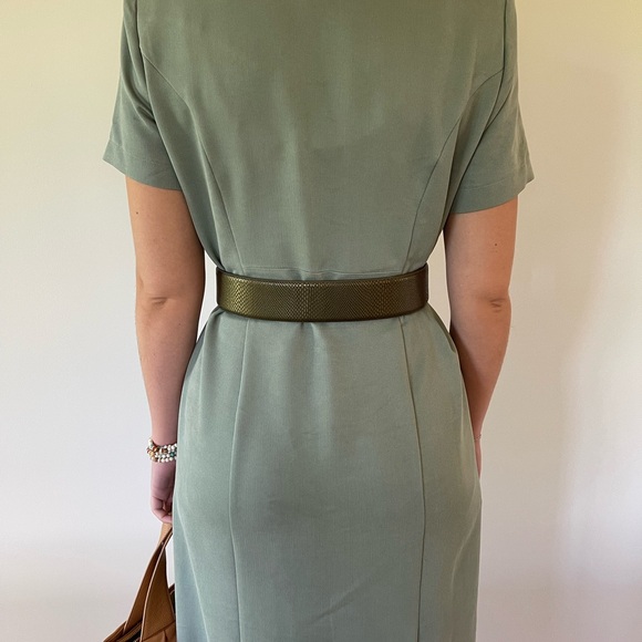 Vintage Jessica Howard shirt midi dress size 8 - Picture 3 of 12